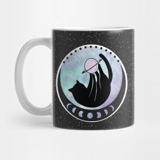 saturn cat (dark galaxy background) Mug